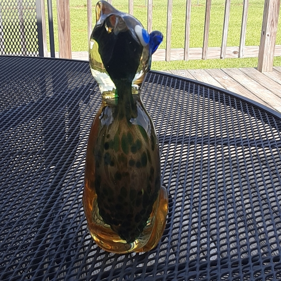 Very cool vintage handblown glass cat